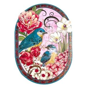 Punch Studio Bluebird Garden Die Cut Embellished Notepad (66539)